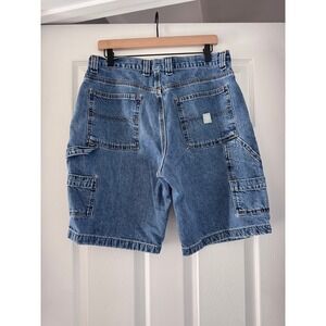 Men's Blue Denim Cargo Shorts